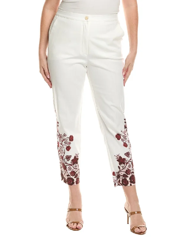 women's skinny trousers -Marina Rinaldi Plus Ricciolo Trouser