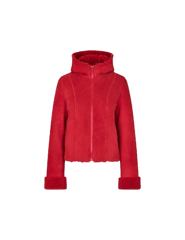 sporty jackets for women -Milena Jacket — Racing Red