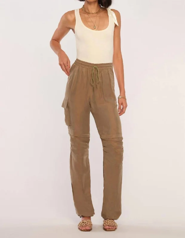 soft knit trousers for women -Harper Pant In Olive