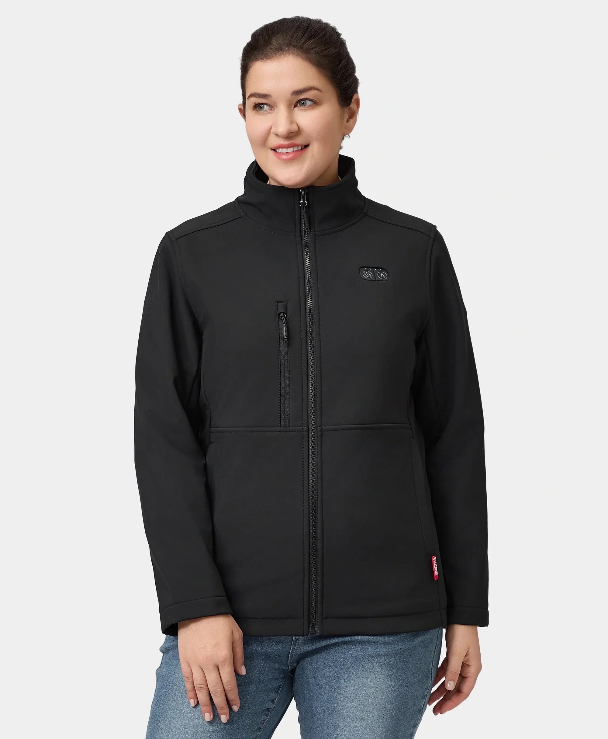 fur-trimmed coats for women -Maverick SureWarm® Women's 6-Zone Dual-Control Heated Softshell Jacket