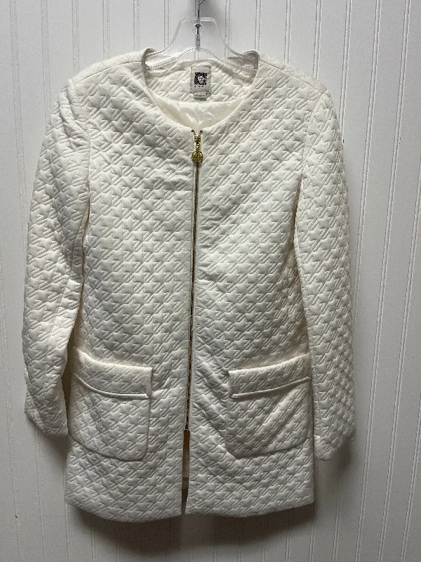 luxury winter coats for women -Coat Other By Anne Klein In Cream, Size: S