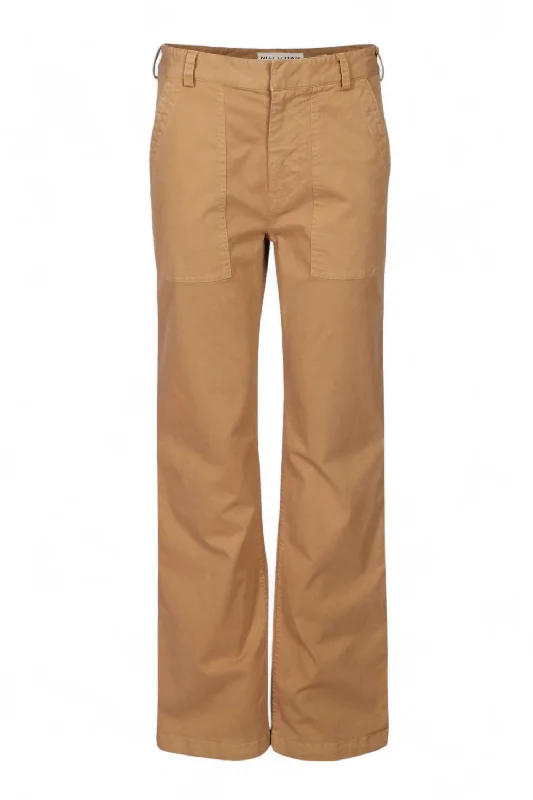 casual capri pants for women -Women's Gaby Pant In Fawn