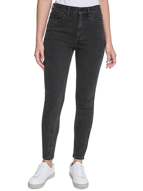 soft touch pants for women -Womens High Rise Denim Skinny Jeans