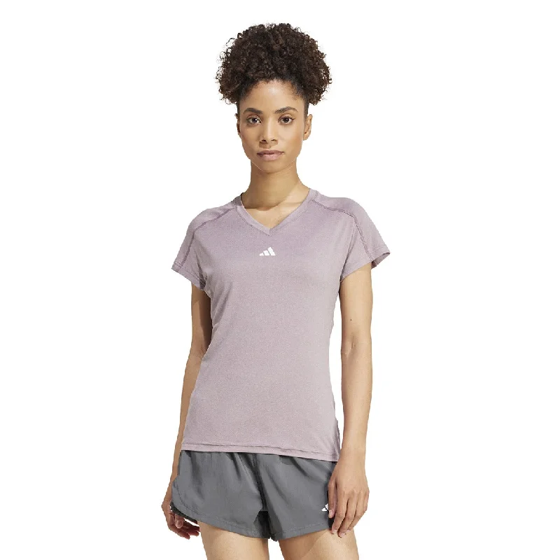 fitted blouses for women -adidas AEROREADY Train Essentials V-Neck Tee - Women