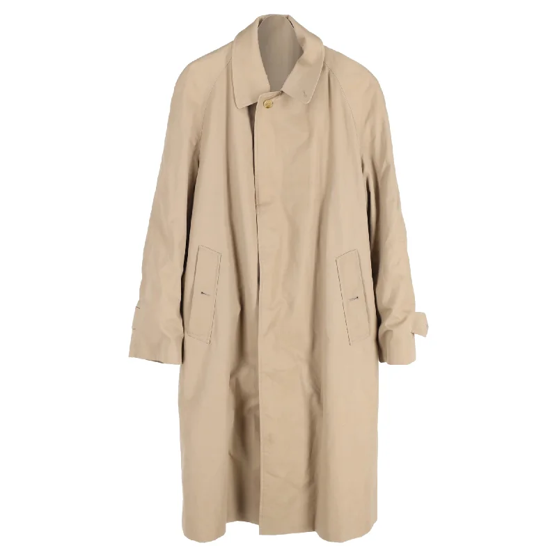 cozy knit coats for women -Burberry's Trench Coat in Beige Cotton