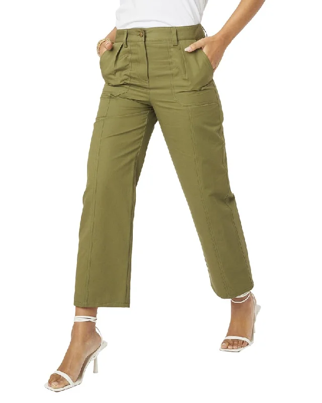 oversized pants for women -Roller Rabbit Loa Linen-Blend Pant