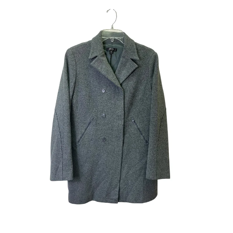 vintage-inspired jackets for women -Coat Peacoat By Bcbgmaxazria In Grey, Size:S