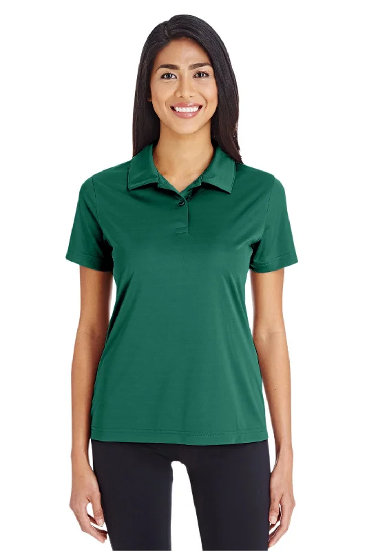 turtleneck tops for women -Team 365 Womens Zone Performance Moisture Wicking Short Sleeve Polo Shirt - Forest Green