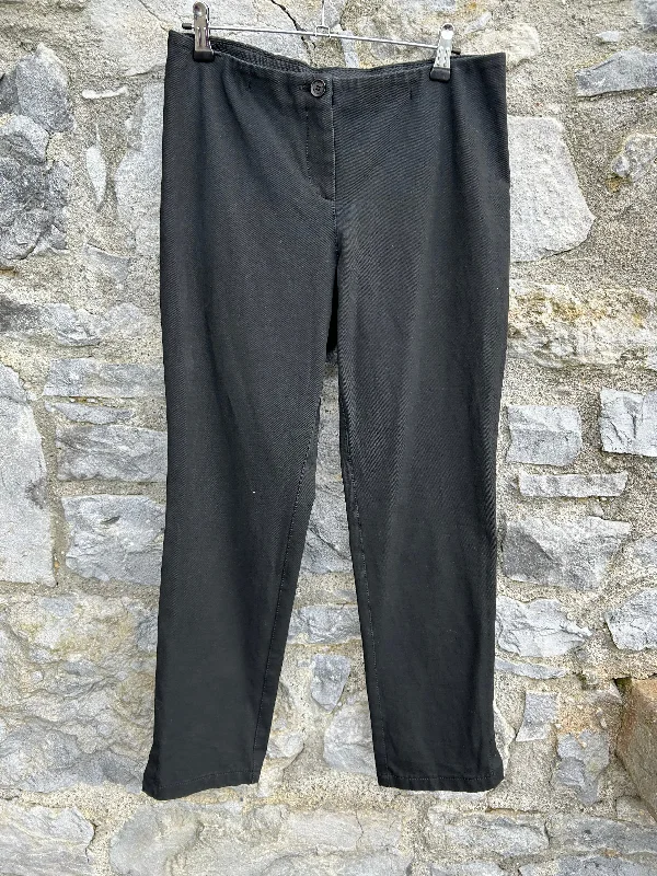 women's lightweight capris -Black cropped pants uk 12