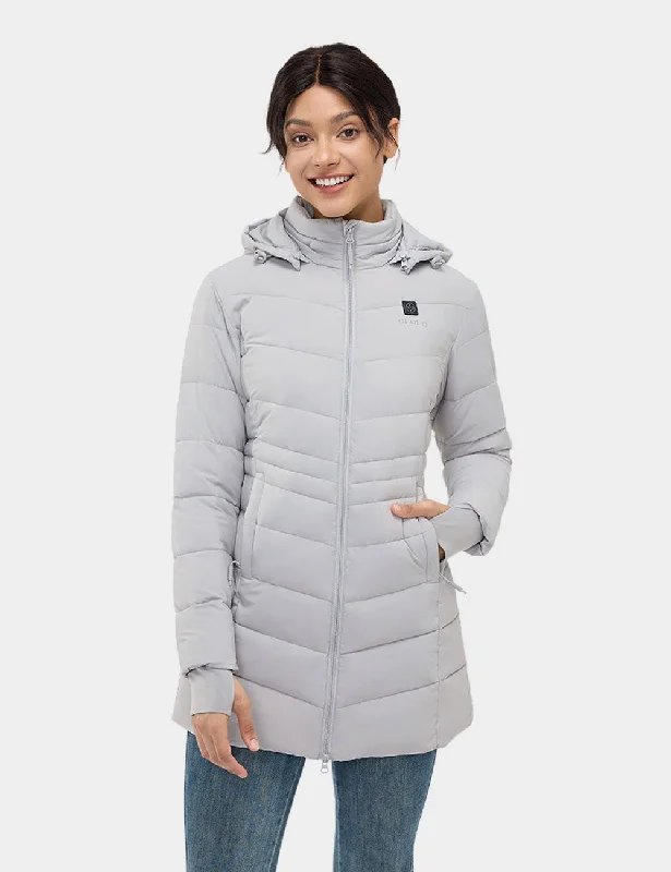 windproof jackets for women -Women's Heated Thermolite® Puffer Parka Jacket - New Colors