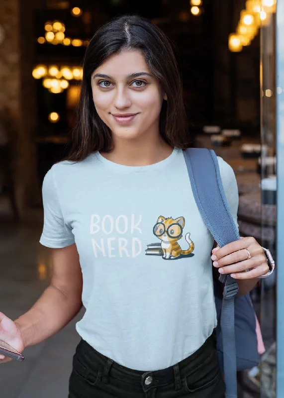 soft touch blouses for women -Book Nerd Women Half Sleeve T-Shirt