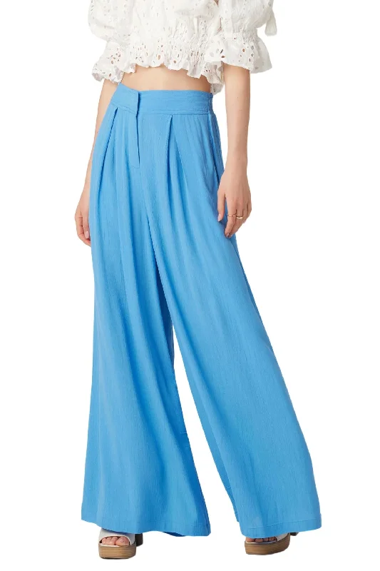 women's chino pants -Ayala Pants In Riviera Blue