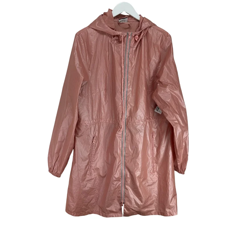 velvet coats for women -Coat Raincoat By Cme In Pink, Size: L