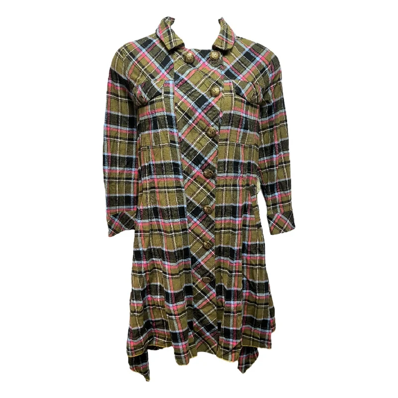 belted trench coats for women -Coat Other By Aratta In Plaid Pattern, Size: M