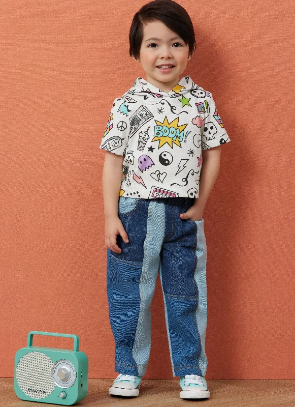 comfortable pants for women -Simplicity Baby/Child Top & Jeans S3013