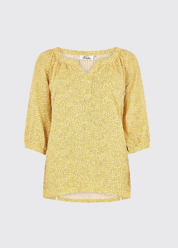 chiffon blouses for women -Dahlia Shirt - Sunflower