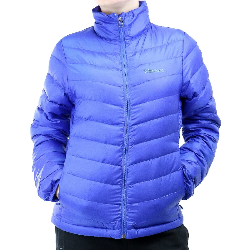 women's lightweight windbreakers -Marmot Jena Down Jacket - Gem Blue - Womens