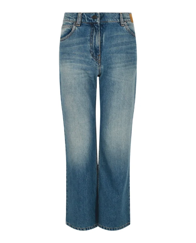 trendy pants for women -Star Flare Jeans