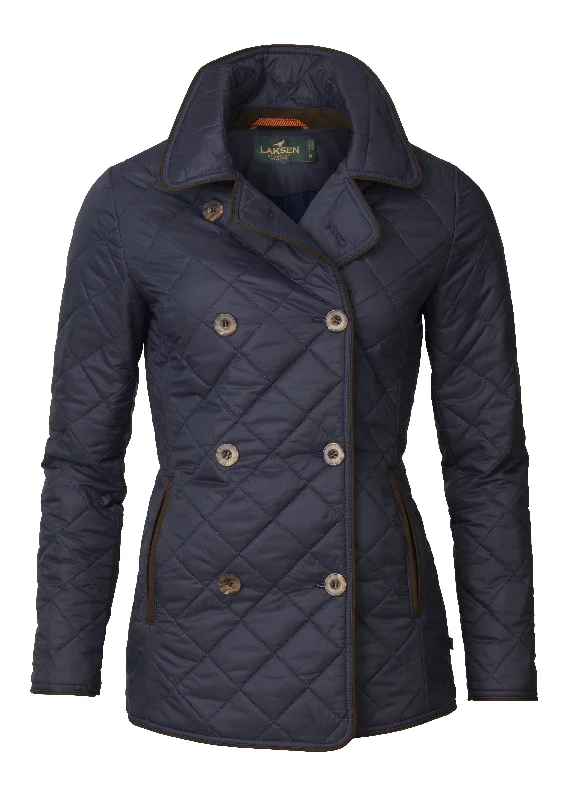 long trench coats for women -Laksen Lady's Bath Quilted Jacket