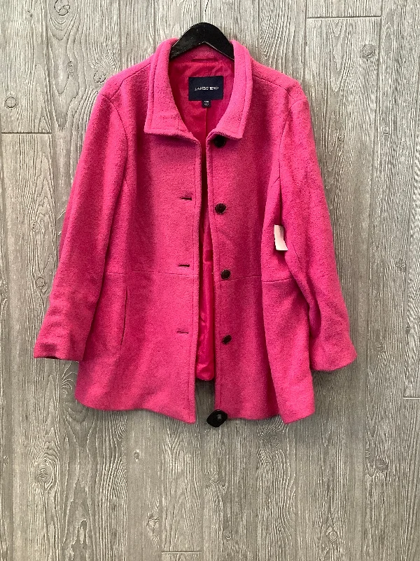 fur-lined parkas for women -Coat Other By Lands End In Pink, Size: 1x