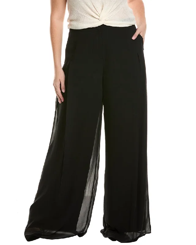 flannel pants for women -Marina Rinaldi Plus Riso Trouser