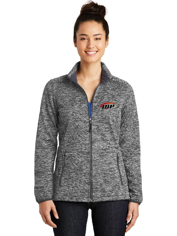 women's puffer jackets -Sport-Tek Ladies Electric Heather Soft Shell Jacket