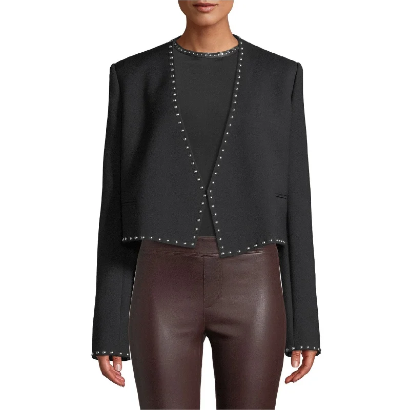 elegant fitted coats for women -Helmut Lang Womens Studded Blazer Jacket, Black, 6