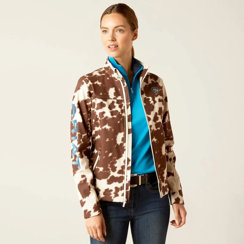 plus size coats for women -Ariat Women's Team Softshell Pony Print Jacket