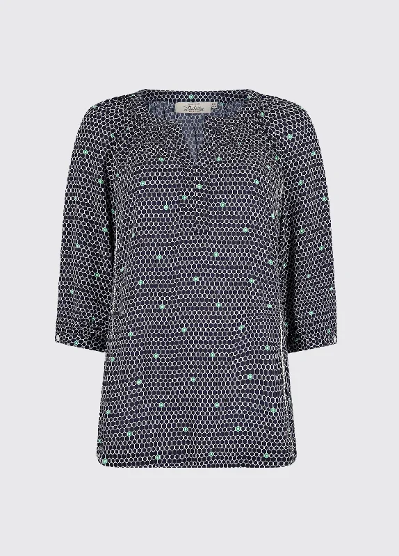 women's lace tops -Cloudberry Top - Navy