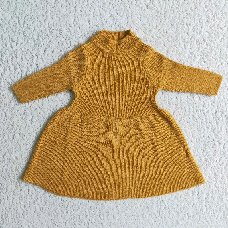 everyday tops for women -Cute girl yellow sweater