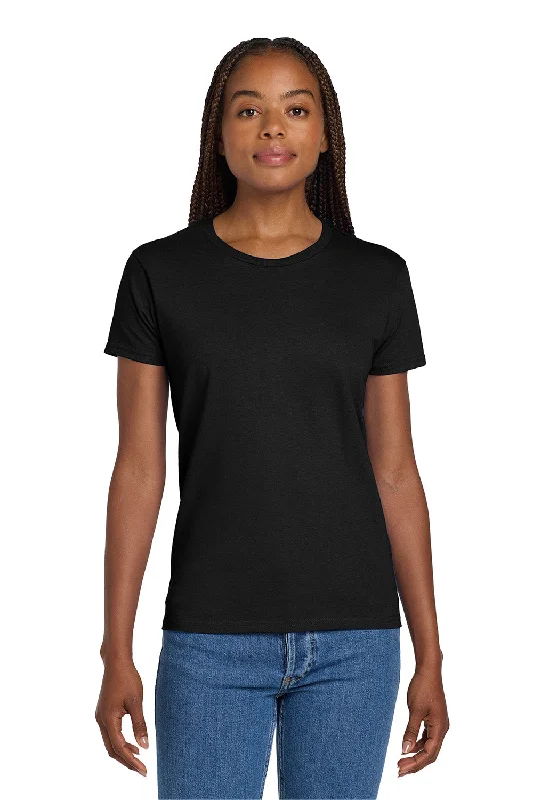 casual blouses with sleeves -Gildan Womens Ultra Short Sleeve Crewneck T-Shirt - Black