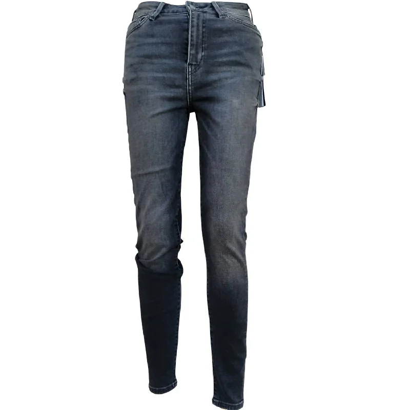 elegant pants for women -Women's Ultra High Rise Skinny Jeans In Gray