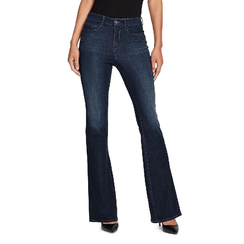 elegant high-waist pants -Skinnygirl Women's Highrise Flare Jeans Med Blue Size 26