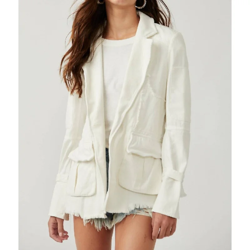 quilted bomber jackets for women -Free People - Harlow Blazer