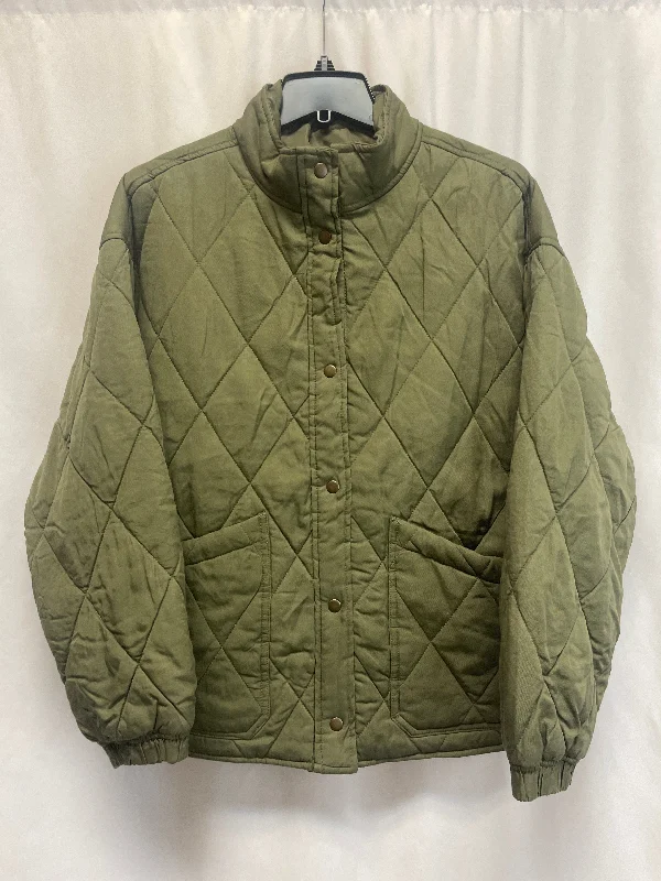 knitted jackets for women -Coat Puffer & Quilted By Sanctuary In Green, Size: L