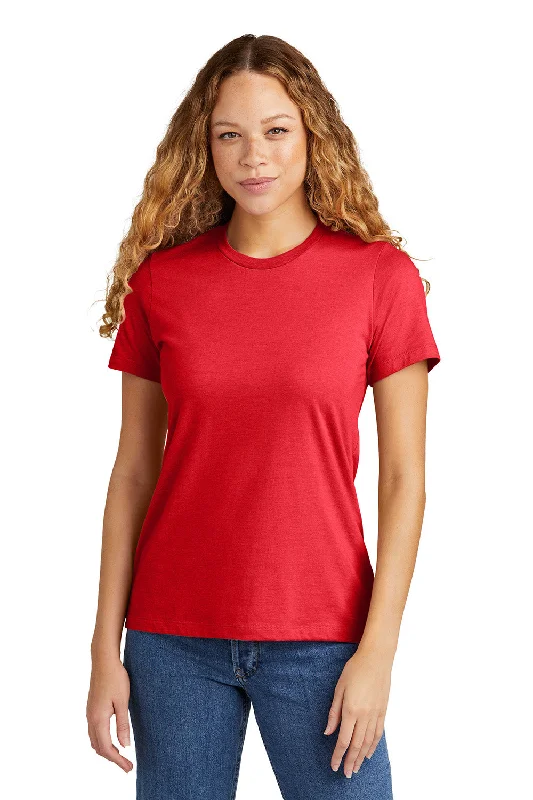 sexy tops for women -Gildan Womens Softstyle CVC Short Sleeve Crewneck T-Shirt - Red Mist