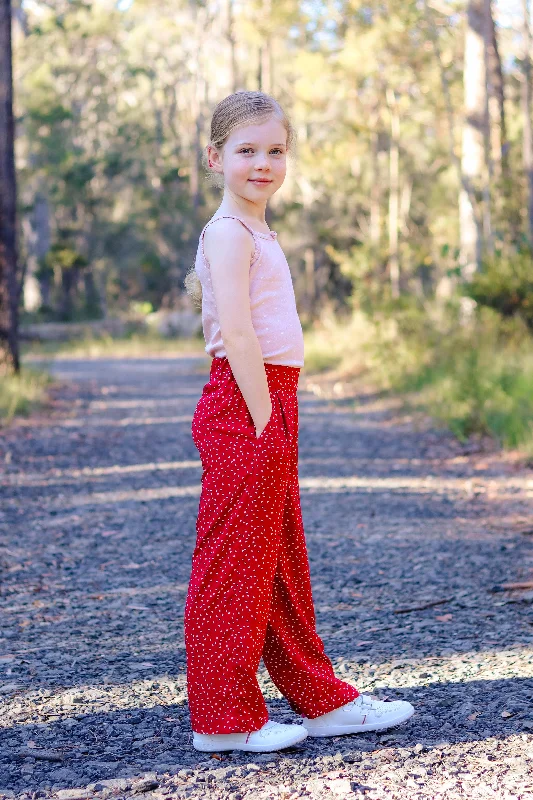 wool trousers for women -Waves & Wild Baby/Child Waratah Wide Leg Pants