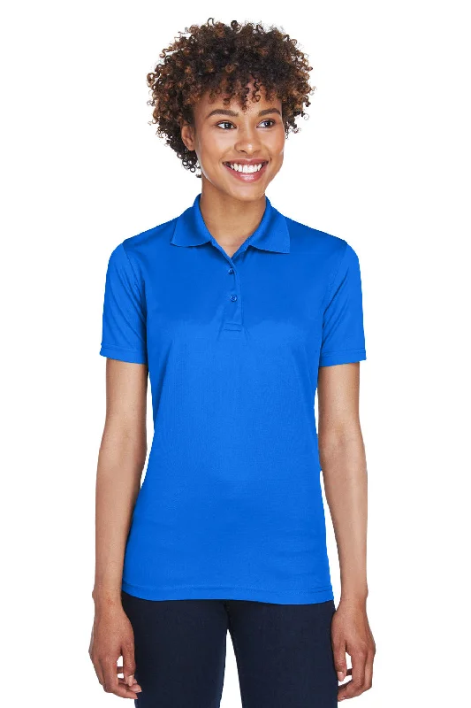 women's summer blouses -UltraClub Womens Cool & Dry Moisture Wicking Short Sleeve Polo Shirt - Royal Blue