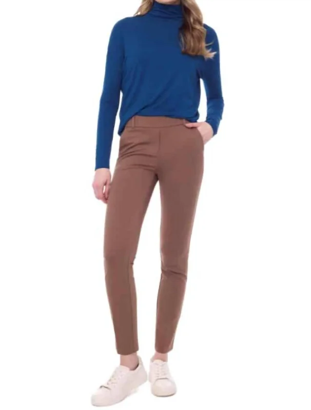 high rise pants for women -Bonnie Trouser In Camel