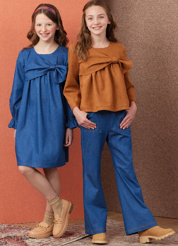 ladies' denim trousers -Simplicity Child/Teen Top, Dress & Trousers S3015