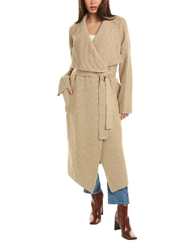 minimalist coats for women -Beulah Wool & Alpaca-Blend Trench Coat