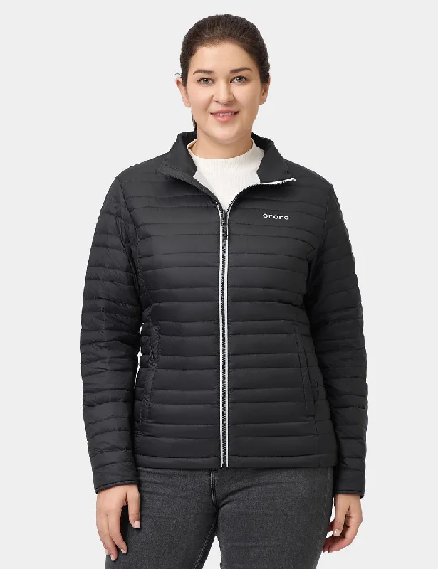 casual bomber jackets for women -River Ridge Women's Heated Lightweight Down Jacket