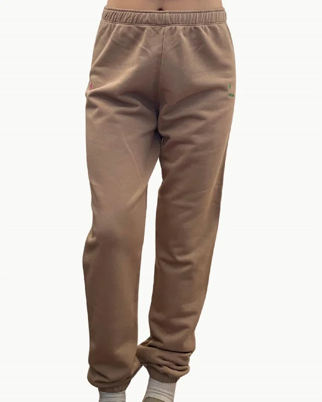 women's bootcut trousers -Women's Khei Jogger Pants In Caramel Brown Water