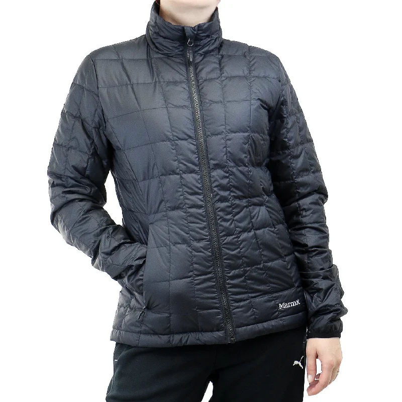 casual zip-up jackets for women -Marmot Sol Down Jacket - Black - Womens