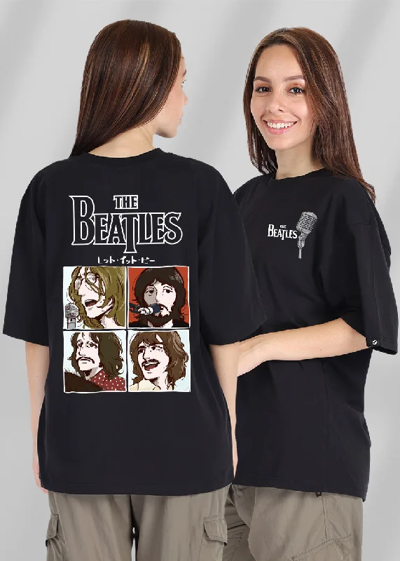 asymmetrical tops for women -The Beatles Women Oversized T-Shirt