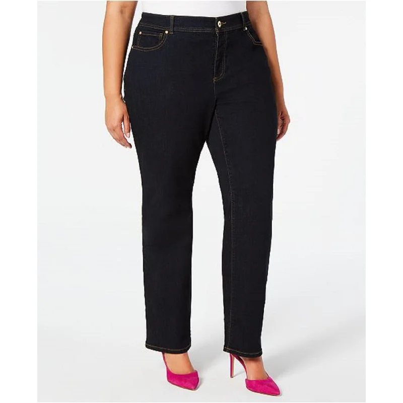 plus size women's pants -INC International Concepts Women's Jeans Black Size 4