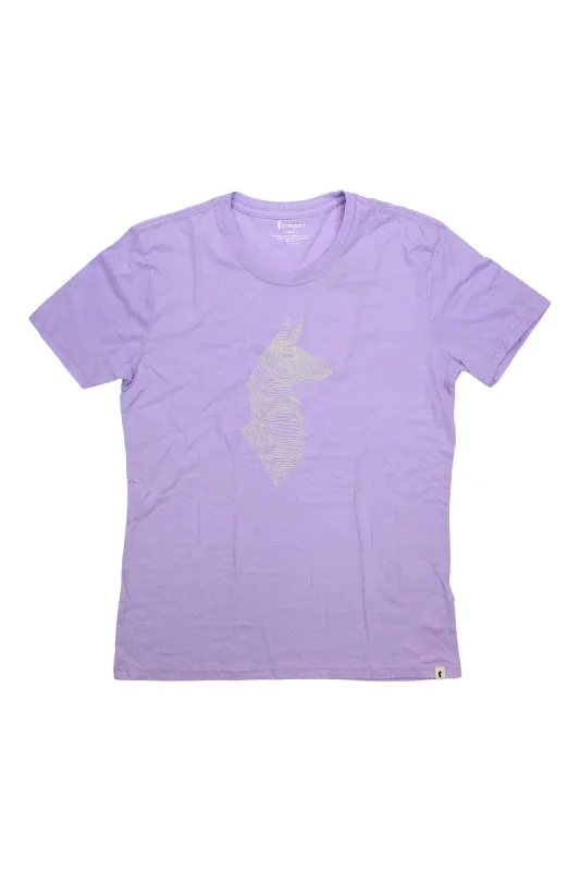 elegant evening tops for women -Cotopaxi Womens Topo Llama T-Shirt