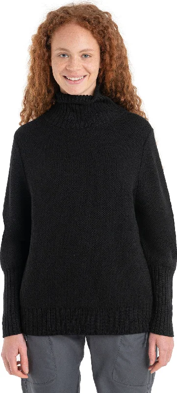 casual loose blouses for women -Icebreaker Women's Seevista Funnel Neck Sweater