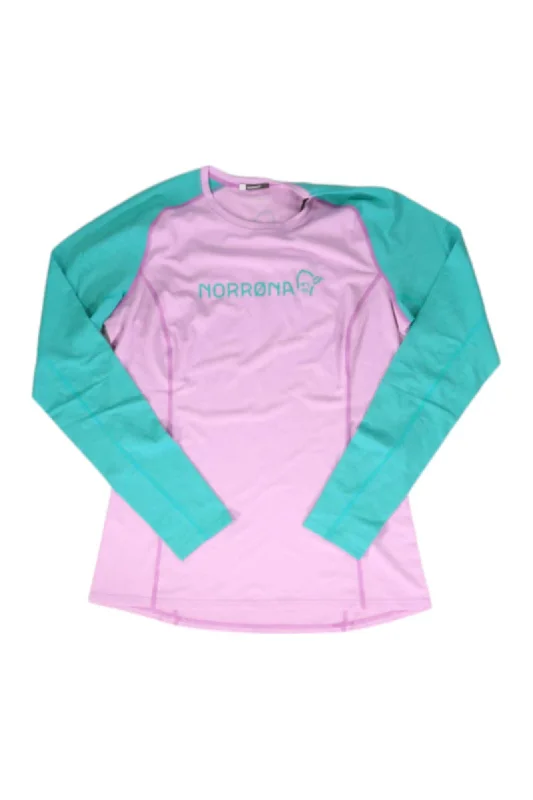 women's velvet tops -Norrona Women's Fjora Equaliser Lightweight LS Top