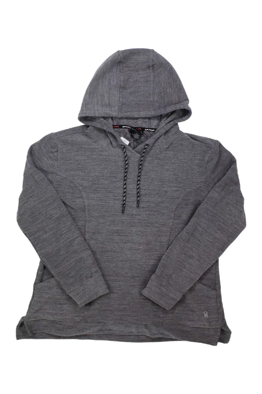 women's silk tops -Spyder Womens Soft Stretch Hoody